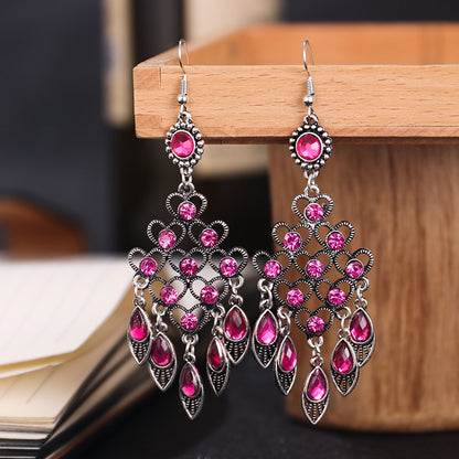 Chinese style multi-layer elegant earrings