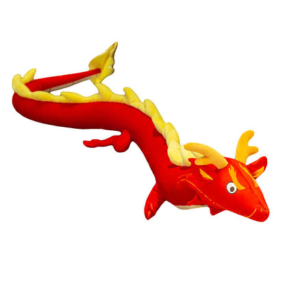 Super Slim Soft Short Plush Chinese Dragon Doll Pillow Toy-8