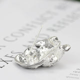 Mit Diamanten besetzte Panda-Brosche Ein-Wort-Brosche-Accessoires