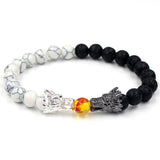 Unisex Crystal Dragon Head Bracelet