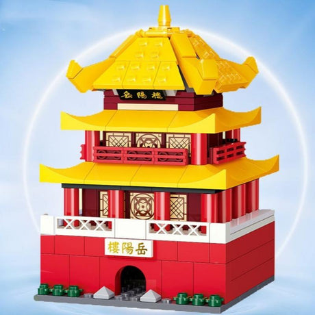 Chinese Traditional Tower Building Model Building Blocks Toys-4