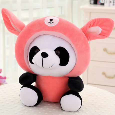 Animal Head Cover Panda Plush Doll Pillow Ornament-8