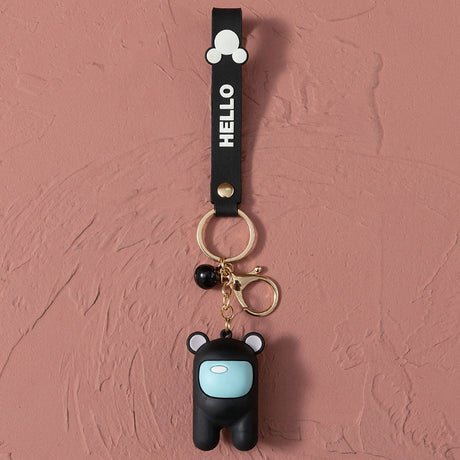 Cartoon soft plastic keychain pendant creative cute soft plastic pendant