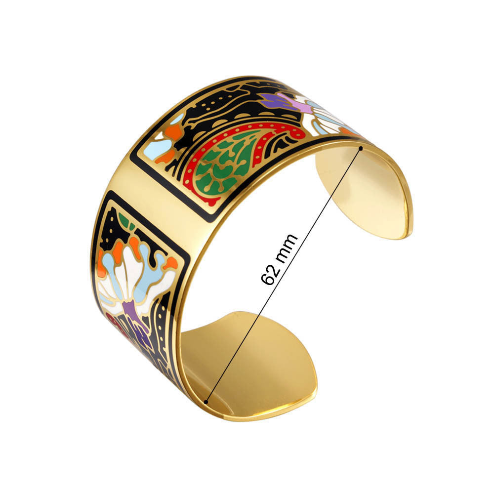 Bangle enamel  bracelet