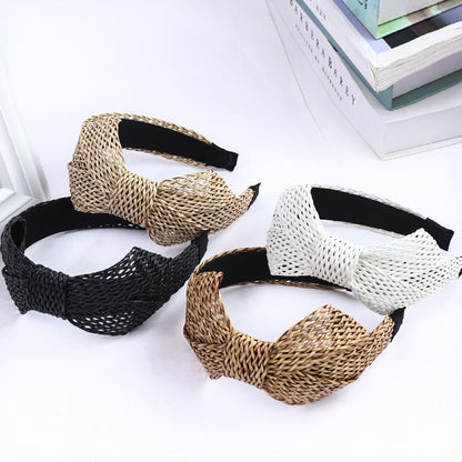 Grass Braided Hair Band Wild Hairpin Fashion Bow Head Band