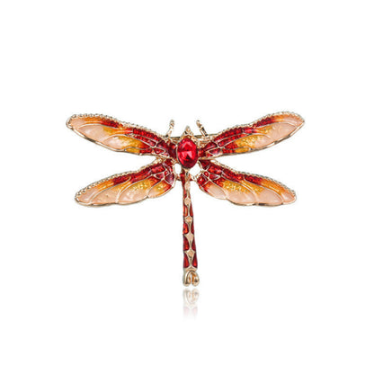 Enamel Dripping Dragonfly Brooch