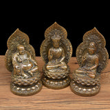 Copper Guan Yin statue Chinese style home ornament