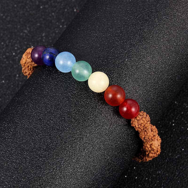 Chinese Style Seven Chakra Yoga Beaded Bracelet