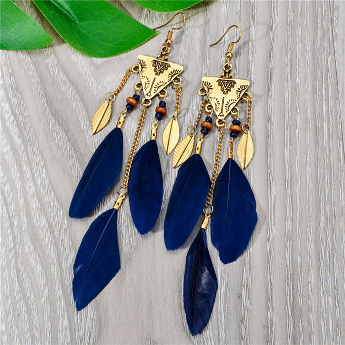 Feather earrings