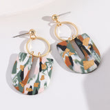 Soft Clay Earrings Exaggerated Temperament Geometric Earrings