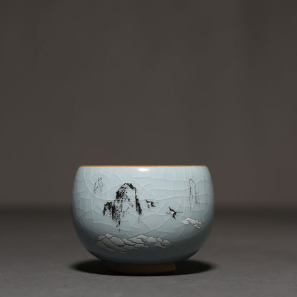 Ruyao Tianqing ceramic teacup