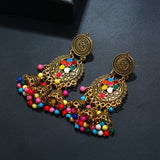 Retro Palace Style Round Earrings Women Earrings
