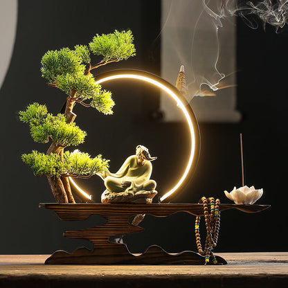 Living Room Zen Wukong Backflow Incense Burner Home Decoration-6