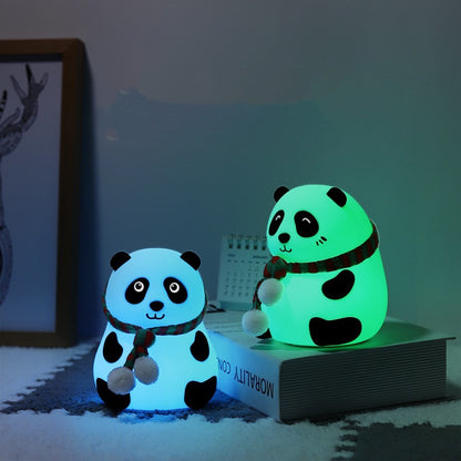 Cute Sitting Panda Silicone Night Light-3