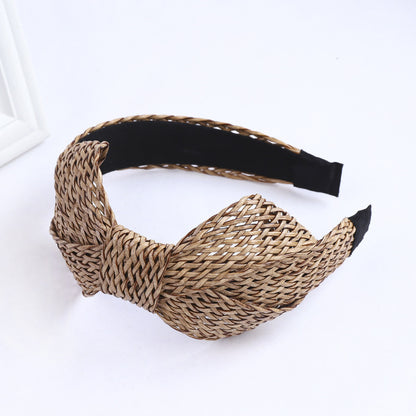 Grass Braided Hair Band Wild Hairpin Fashion Bow Head Band