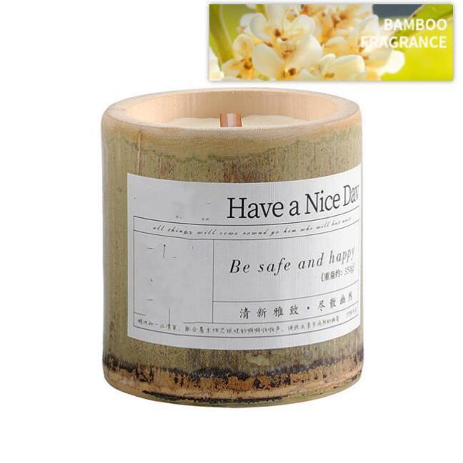 Indoor Bamboo Cup Scented Candle Valentine's Day Ambiance Gift-10