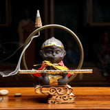 Wukong Meditation Home Backflow Incense Table Decoration-4