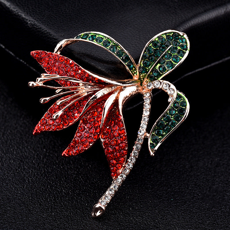 Daffodil Full Diamond Brooch High-end Brooch Clothing Accessories