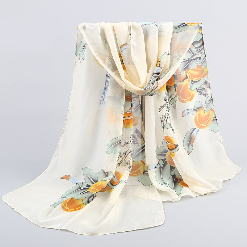 Magpie Primula Women's Chiffon Lightweight Long Scarf-7