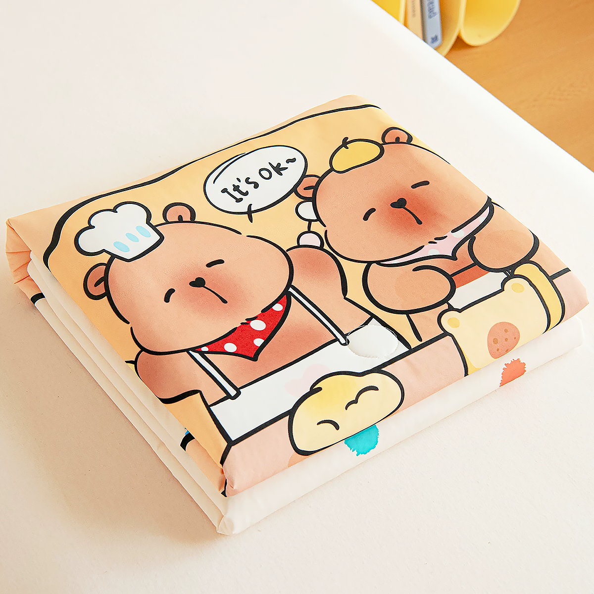 Cooling Cartoon Summer Quilt for Kids Ice Silk Blanket-4