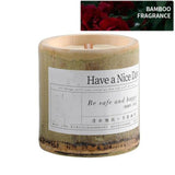 Indoor Bamboo Cup Scented Candle Valentine's Day Ambiance Gift-20