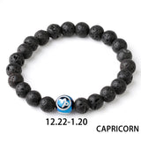 Constellations Couple Natural Lava Stone Bracelet-4