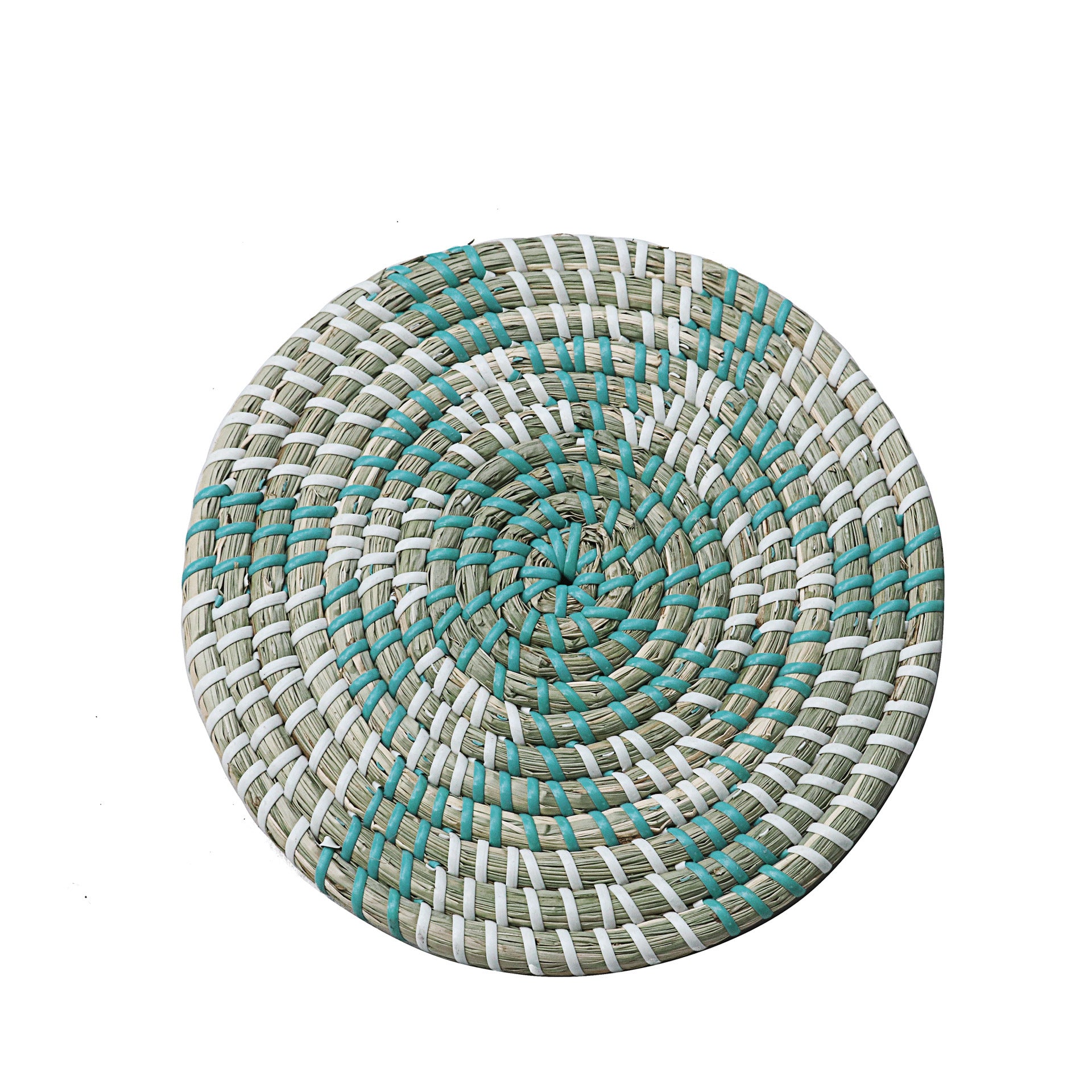 Round Bamboo Straw Woven Coaster Placemat Bamboo Woven Rattan Potholder Bowl Mat