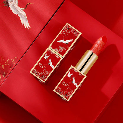 Chinese Style Music Lantern Gift Box Carved Lipstick Set-3