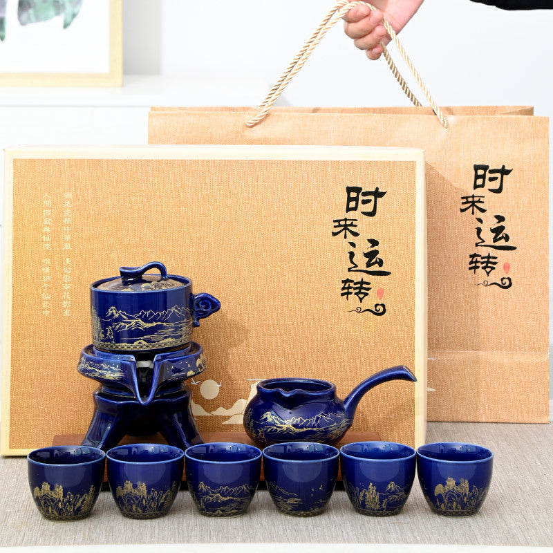 Good Luck Comes Tea Cup Kung Fu Tea Set Suit