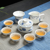 Kung Fu Tea Ceramic Teapot Full Honeycomb Hollow Tea Set Gifts