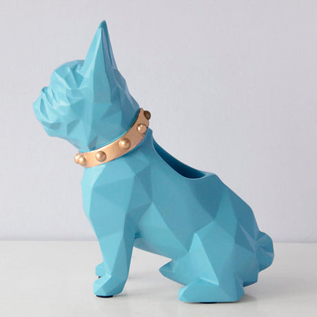 Geometric Puppy Pencil Holder Office Pen Barrel