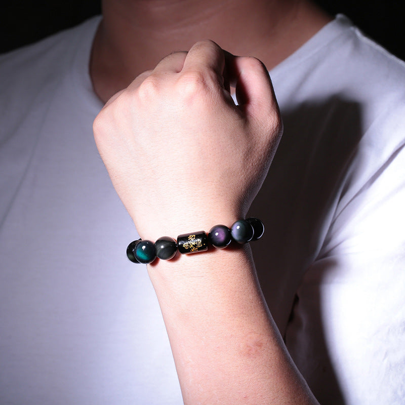 Obsidian bracelet