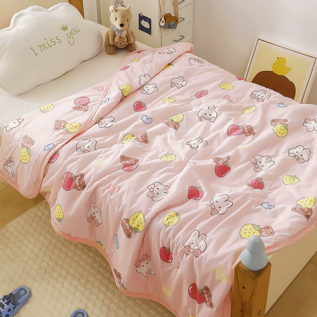 Cooling Ice Silk Summer Blanket for Kids Air Conditioning Blanket-5