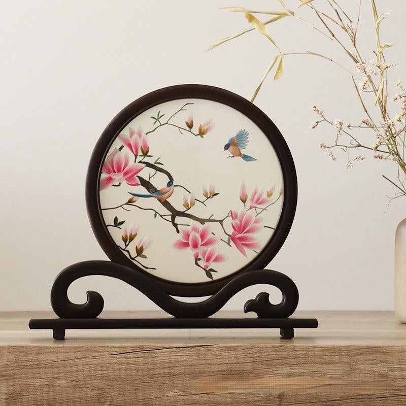 Creative Chinese Style Office Desk Handmade Embroidery Ornaments-4