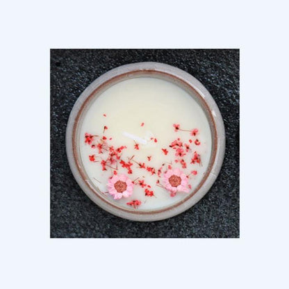 Living Aesthetics Dried Flowers Long Lasting Scented Candle Ceramic Cup-15