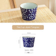 ‘Cooking Tea Around the Stove’ Tea Cup Blue and White Porcelain Tea Bowl-9