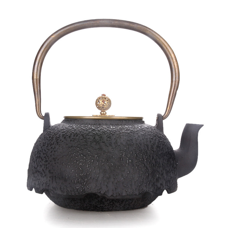 Cast Iron Teapot Elegant Lift Beam Pot Home Decoration