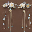 Hanfu hairpin with tassel in silver traditional design