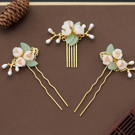 Ancient Style Step Tassel Hairpin Hanfu Forehead Hair Accessories-5