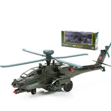 Apache Gunship Model Alloy Military AH-64D Aircraft