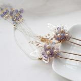 Original Long Fringed Hairpin Sprinkled With Gold Hanfu Accessory-3