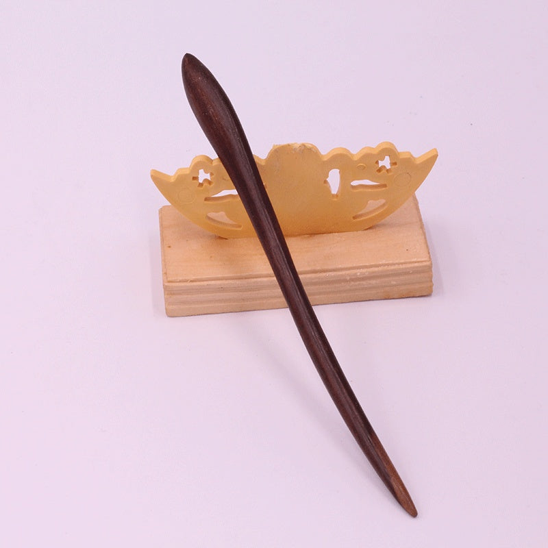 Wooden Ebony Hairpin Ethnic Hairpin