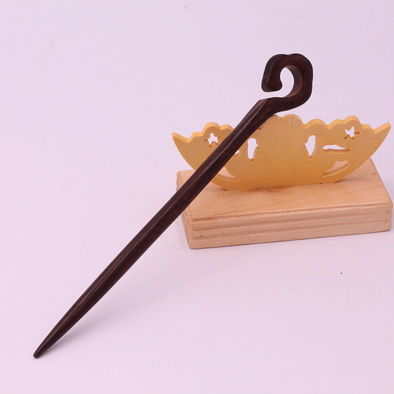 Wooden Ebony Hairpin Ethnic Hairpin