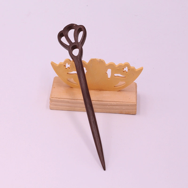 Wooden Ebony Hairpin Ethnic Hairpin