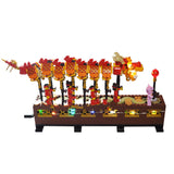 Chinese New Year 2025 Building Block Dragon Dance LED Lighting Group