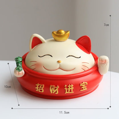 Creative Lucky Cat Ashtray Personality Trend Household