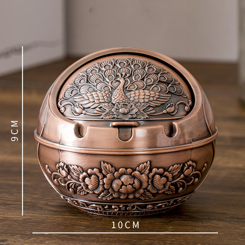 Creative Personality Metal Ashtray With Lid