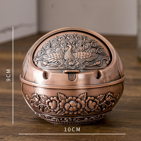 Creative Personality Metal Ashtray With Lid