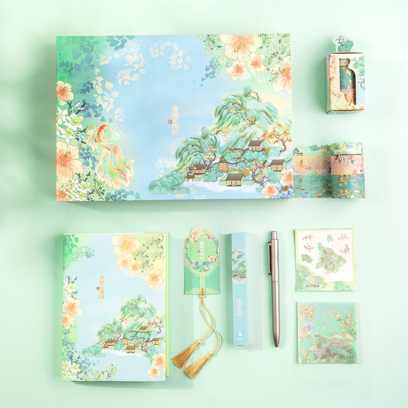 Student Gift Summer Palace Handbuch Schreibwaren Set Geschenkbox