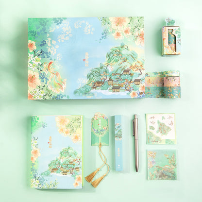 Student Gift Summer Palace Handbook Stationery Set Gift Box